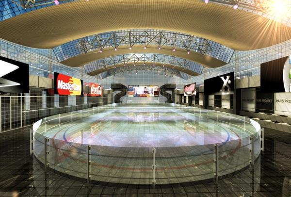 نمایی دیگر از سالن پاتیناژ